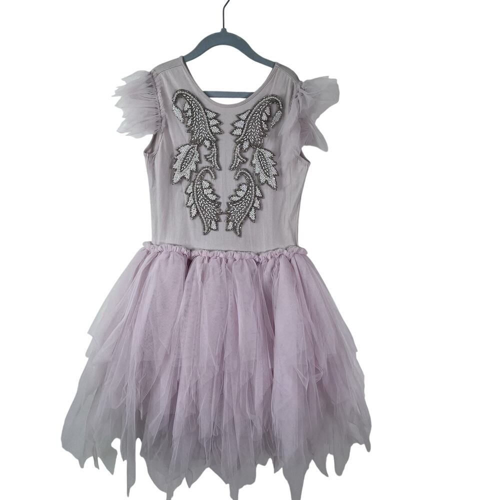 Girls Ooh La La Couture Pink Tulle beaded Embellishment Dress size 8